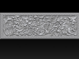 3d stl models cnc router - carved decor Modelo de Impressão 3D