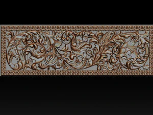 3d stl models cnc router - carved decor 3D Print Model
