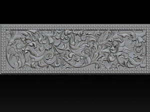 3d stl models cnc router - carved decor Modelo de Impressão 3D