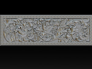3d stl models cnc router - carved decor Modelo de Impressão 3D