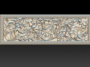 3d stl models cnc router - carved decor Modelo de Impressão 3D
