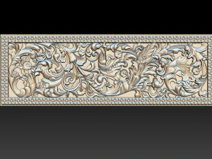 3d stl models cnc router - carved decor 3D Print Model