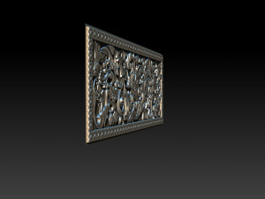 3d stl models cnc router - carved decor Modelo de Impressão 3D