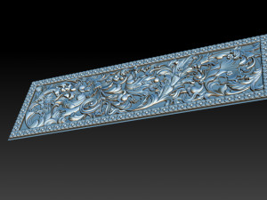 3d stl models cnc router - carved decor Modelo de Impressão 3D