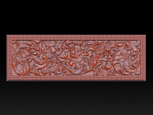 3d stl models cnc router - carved decor Modelo de Impressão 3D