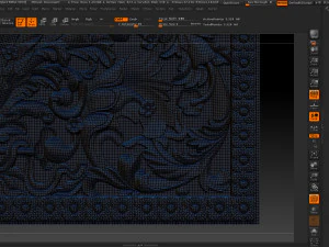 3d stl models cnc router - carved decor 3D Print Model