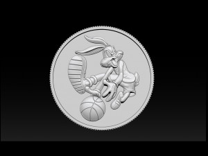 basketball bunny coin 3D Print Model