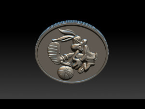 basketball bunny coin 3D Print Model