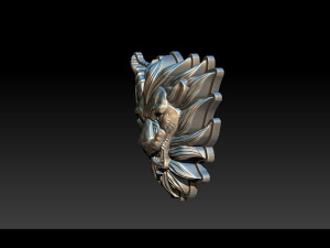 chimera - lion goat head pendant Modèles 3D en vedette