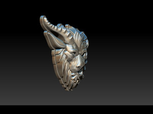 chimera - lion goat head pendant Modèles 3D en vedette