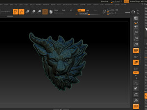 chimera - lion goat head pendant Modèles 3D en vedette