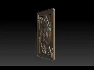 heart queen playing card pendant 3D Print Model