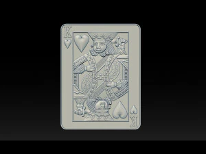 heart king playing card pendant 3D Print Model
