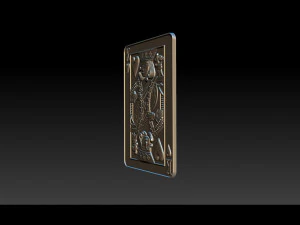 heart king playing card pendant 3D Print Model