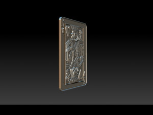 heart king playing card pendant 3D-printmodel