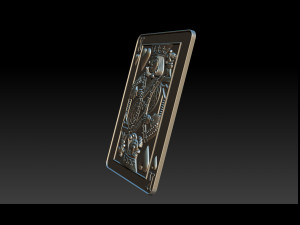 heart king playing card pendant 3D-printmodel