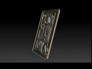 heart king playing card pendant 3D Print Model