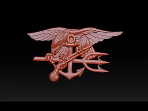 medalha de &aacute;guia Modelo de Impressão 3D