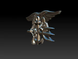 medalha de &aacute;guia Modelo de Impressão 3D