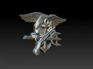 medalha de &aacute;guia Modelo de Impressão 3D