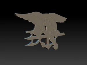 medalha de &aacute;guia Modelo de Impressão 3D