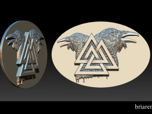 pingente de corvo Modelo de Impressão 3D