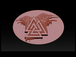 raven pendant 3D Print Model