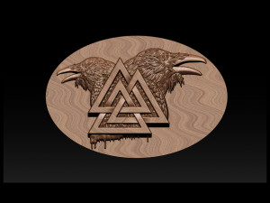 raven pendant 3D 打印模型