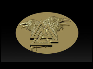 raven pendant 3D 打印模型