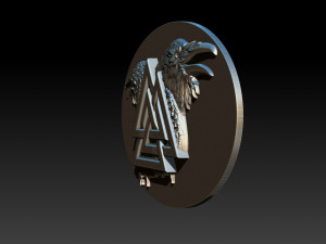 raven pendant 3D 打印模型