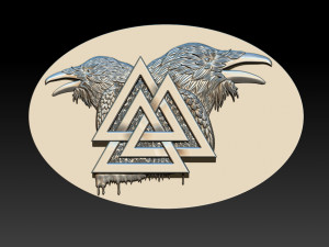 raven pendant 3D 打印模型