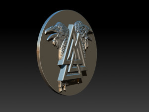 raven pendant 3D 打印模型