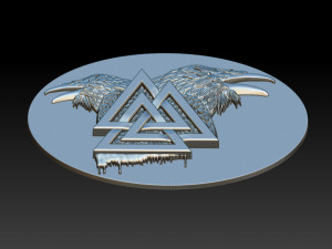 raven pendant 3D 打印模型