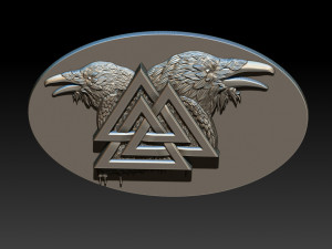 raven pendant 3D 打印模型