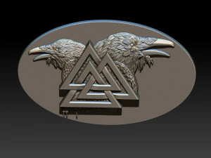 raven pendant 3D Print Model