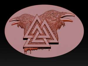 raven pendant 3D 打印模型