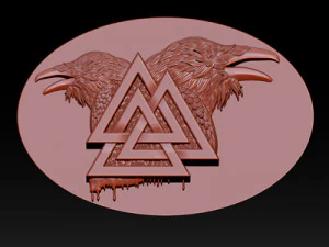 raven pendant 3D Print Model