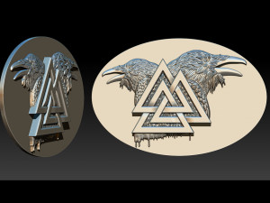 raven pendant 3D 打印模型