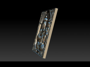 madonna and baby bas relief for cnc 3d 3D 打印模型