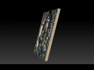 madonna and baby bas relief for cnc 3d 3D Print Model
