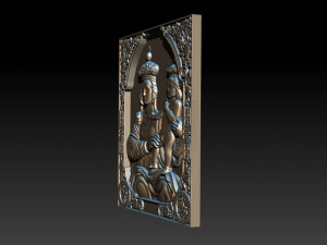 madonna and baby bas relief for cnc 3d 3D 打印模型