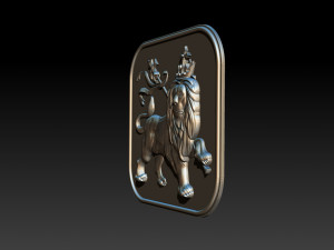lion pendant 3D Принт Модель