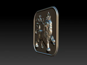 lion pendant 3D Print Model
