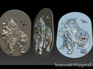 zhong kui asian mythology 3D प्रिंट मॉडल