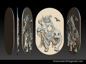 zhong kui asian mythology 3D प्रिंट मॉडल