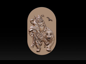 zhong kui asian mythology 3D प्रिंट मॉडल