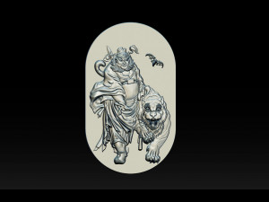 zhong kui asian mythology 3D प्रिंट मॉडल