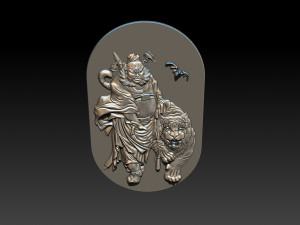 zhong kui asian mythology 3D प्रिंट मॉडल