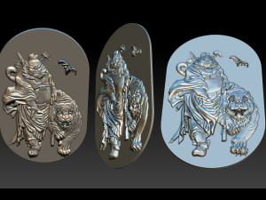 zhong kui asian mythology 3D प्रिंट मॉडल