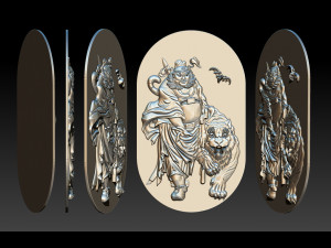 zhong kui asian mythology 3D प्रिंट मॉडल